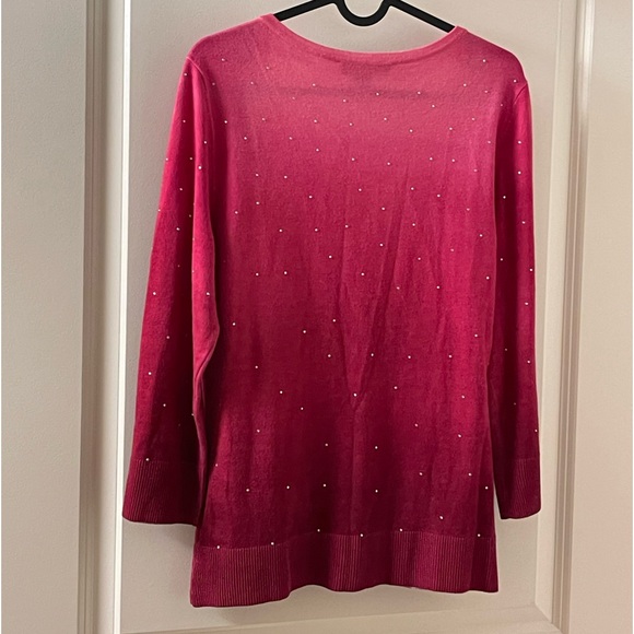 WHBM White House Black Market Cardigan Sweater with stones - Picture 5 of 12